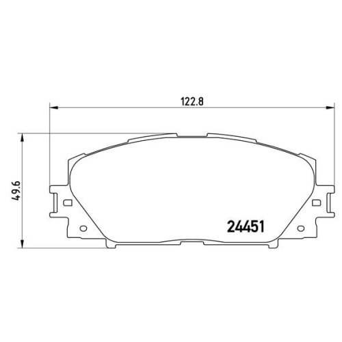 Bremsbelagsatz Scheibenbremse Brembo P83106 Prime Line für Toyota Haval