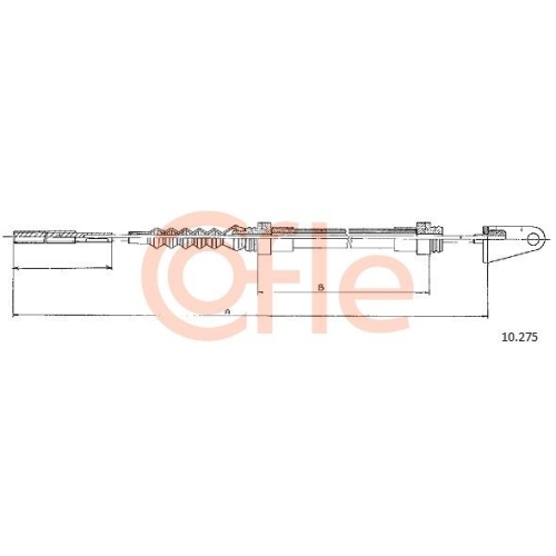 Seilzug Kupplungsbetätigung Cofle 10.275 für Renault
