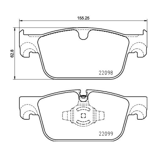 Bremsbelagsatz Scheibenbremse Brembo P86028 Prime Line für Volvo Vorderachse