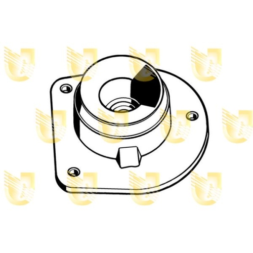 Federbeinstützlager Unigom 390501 für Fiat Für Fahrzeuge Mit Servolenkung