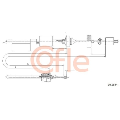 Seilzug Kupplungsbetätigung Cofle 10.2844 für Nissan Renault