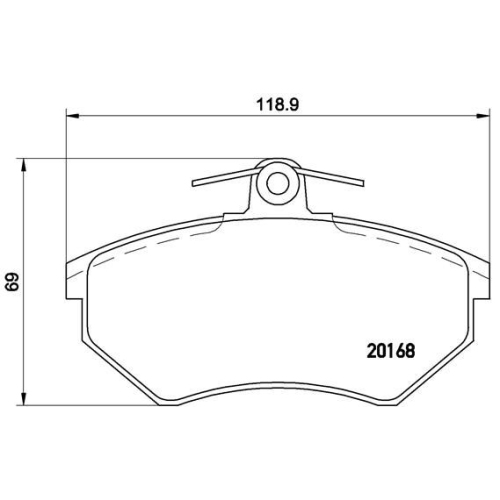 Bremsbelagsatz Scheibenbremse Brembo P85015 Prime Line für Audi Nissan Seat VW