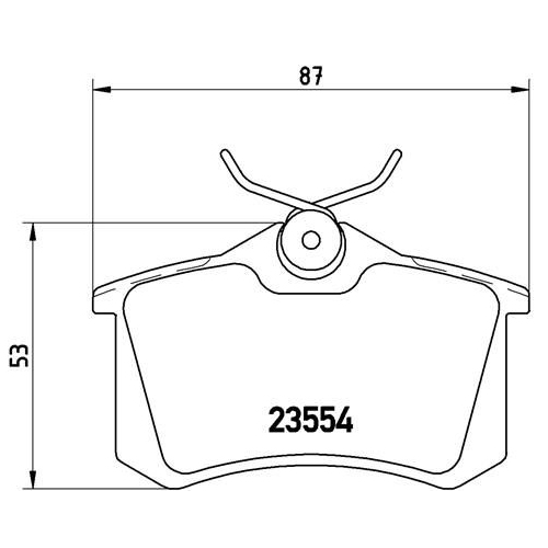 Bremsbelagsatz Scheibenbremse Brembo P85017 Prime Line für Audi Citroën Nissan