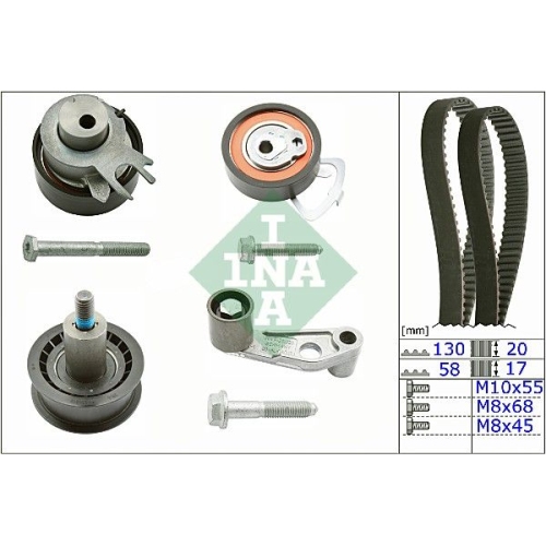 Kit De Distribution Ina 530 0360 10 pour Audi Seat Skoda VW