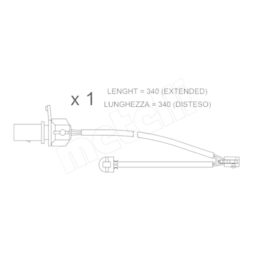 Warnkontakt Bremsbelagverschleiß Metelli SU.295 für Audi Vorderachse
