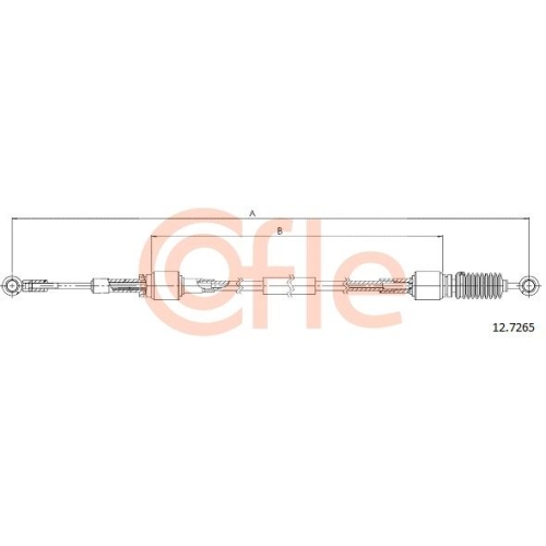 Seilzug Schaltgetriebe Cofle 12.7265 für Fiat