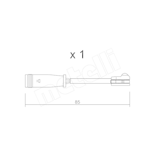 Warnkontakt Bremsbelagverschleiß Metelli SU.314 für Mercedes Benz Mercedes Benz