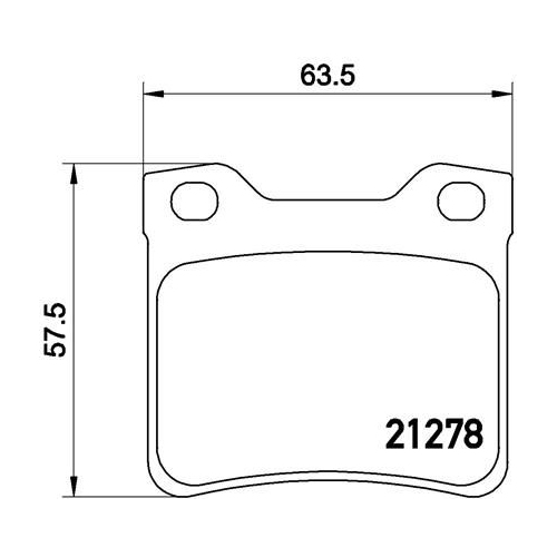 Bremsbelagsatz Scheibenbremse Brembo P61058 Prime Line für Citroën Peugeot