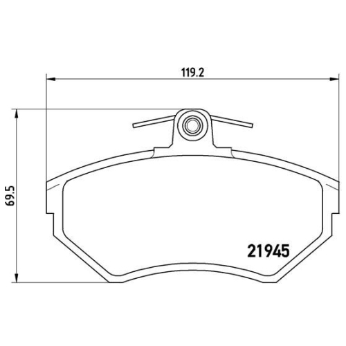 Bremsbelagsatz Scheibenbremse Brembo P85032 Prime Line für Audi Seat Skoda VW