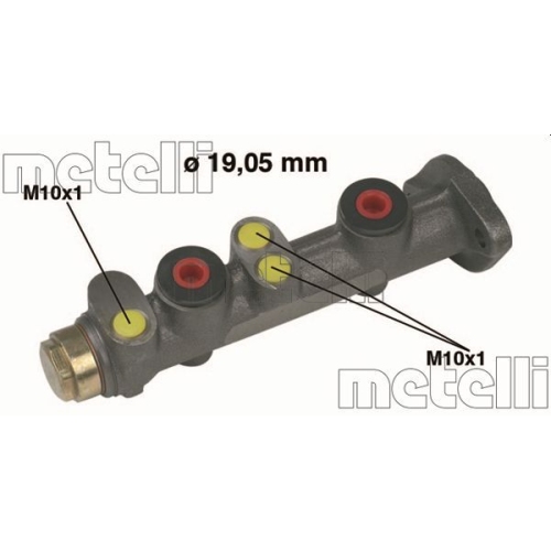 Hauptbremszylinder Metelli 05-0025 für Fiat