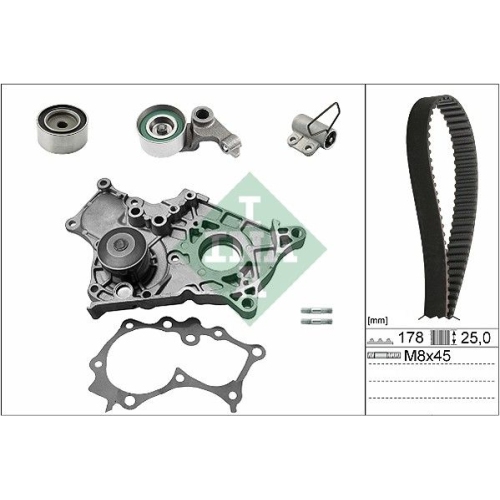 Wasserpumpe + Zahnriemensatz Ina 530 0543 30 für Toyota Lexus