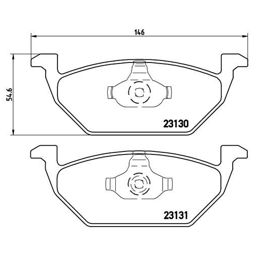 Bremsbelagsatz Scheibenbremse Brembo P85041 Prime Line für Audi Seat Skoda VW