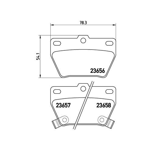 Bremsbelagsatz Scheibenbremse Brembo P83057 Prime Line für Toyota Chery DR