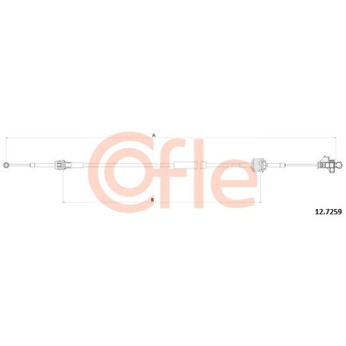 Seilzug Schaltgetriebe Cofle 12.7259 für Alfa Romeo Fiat Opel