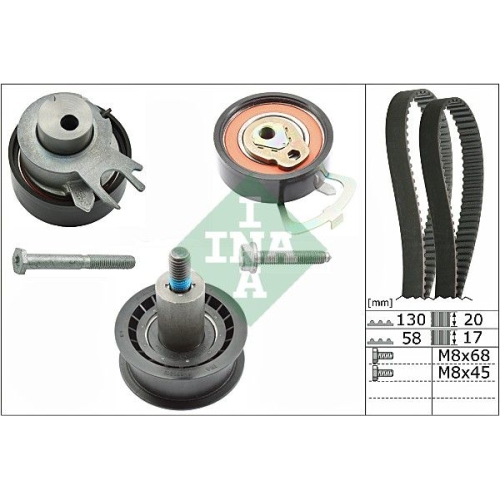 Zahnriemensatz Ina 530 0538 10 für Audi Seat Skoda VW Vw (svw)