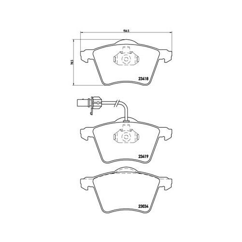 Bremsbelagsatz Scheibenbremse Brembo P85062 Prime Line für Audi Ford Seat Skoda