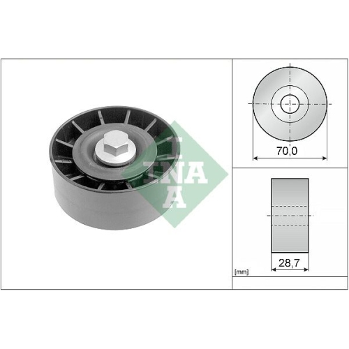 Umlenk /führungsrolle Keilrippenriemen Schaeffler Ina 532 0254 10 für Ford