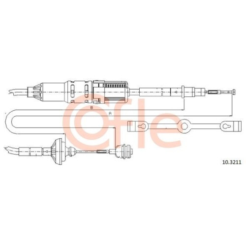 Seilzug Kupplungsbetätigung Cofle 10.3211 für VW Vag