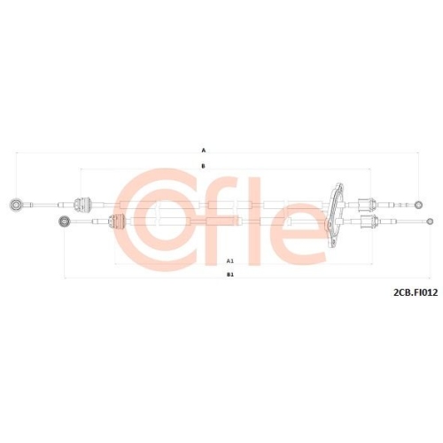 Seilzug Schaltgetriebe Cofle 2CB.FI012 für Fiat