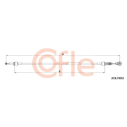 Seilzug Schaltgetriebe Cofle 2CB.FI015 für Fiat