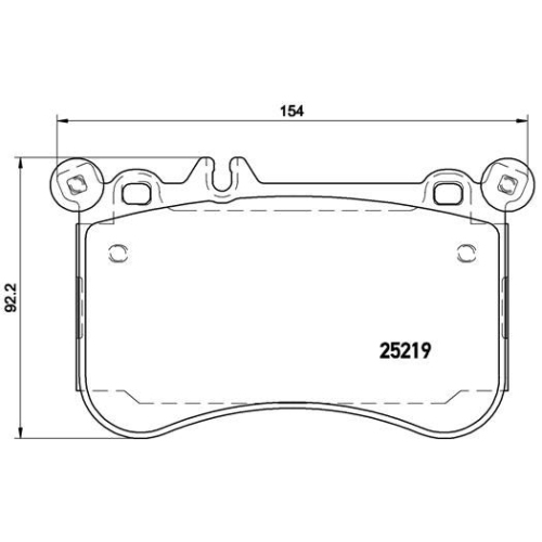 Bremsbelagsatz Scheibenbremse Brembo P50097 Prime Line für Vorderachse