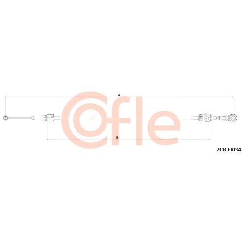 Seilzug Schaltgetriebe Cofle 2CB.FI034 für Fiat