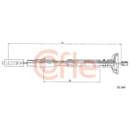 Seilzug Kupplungsbetätigung Cofle 10.340 für VW Vag