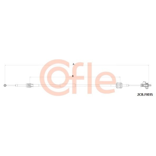 Seilzug Schaltgetriebe Cofle 2CB.FI035 für Fiat