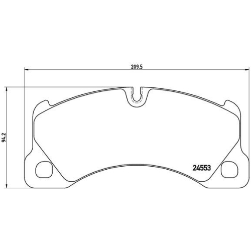 Bremsbelagsatz Scheibenbremse Brembo P65017 Prime Line für Audi Porsche Seat VW