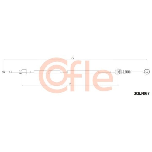 Seilzug Schaltgetriebe Cofle 2CB.FI037 für Fiat