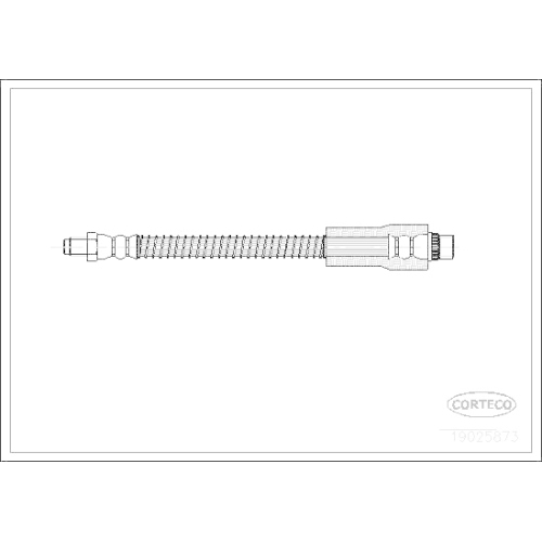 Bremsschlauch Corteco 19025873 für Peugeot Vorderachse