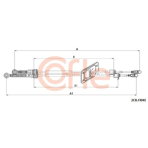 Seilzug Schaltgetriebe Cofle 2CB.FI041 für Fiat