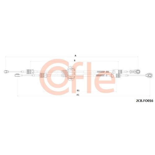 Seilzug Schaltgetriebe Cofle 2CB.FO016 für Ford