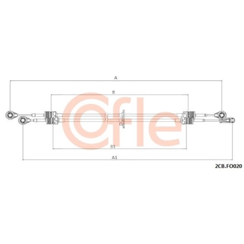 Seilzug Schaltgetriebe Cofle 2CB.FO020 für Ford