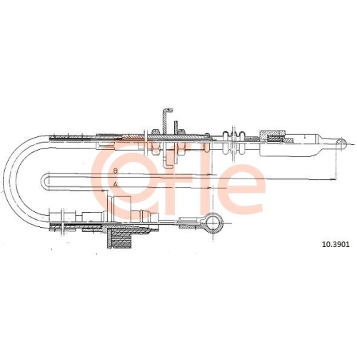 Seilzug Kupplungsbetätigung Cofle 10.3901 für Lada