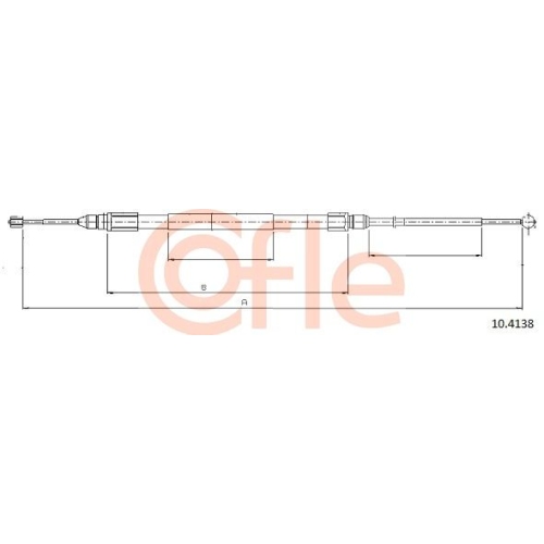 Cavo Comando Freno Stazionamento Cofle 10.4138 per Bmw