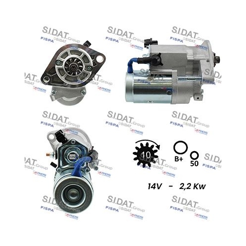 Starter Sidat S12DE0135 für Toyota