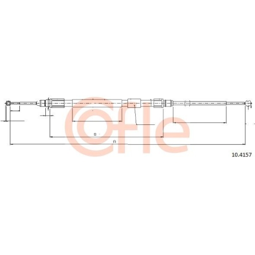 Seilzug Feststellbremse Cofle 10.4157 für Bmw Hinten Rechts
