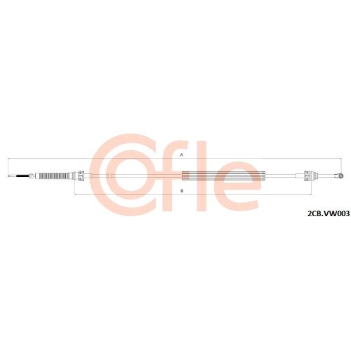 Seilzug Schaltgetriebe Cofle 2CB.VK003 für Audi Seat Skoda VW