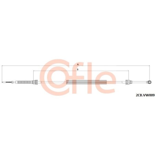 Seilzug Schaltgetriebe Cofle 2CB.VK009 für VW