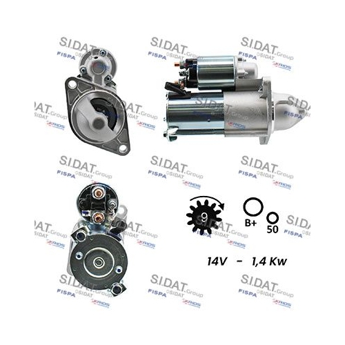 Starter Sidat S12DR0129 für Alfa Romeo Fiat Lancia Opel