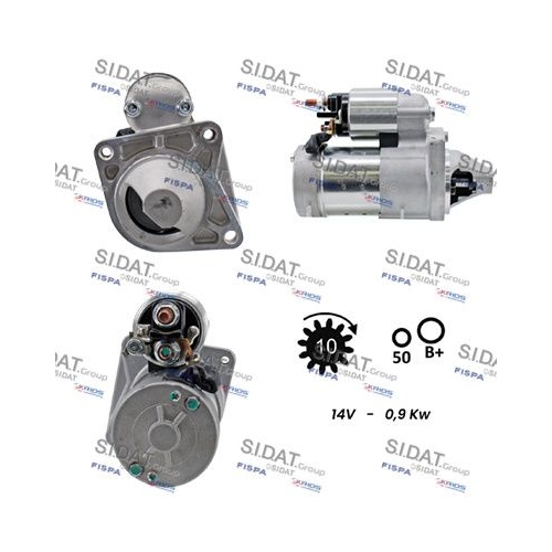 Starter Sidat S12HT0009A2 für Alfa Romeo Fiat Lancia Hitachi