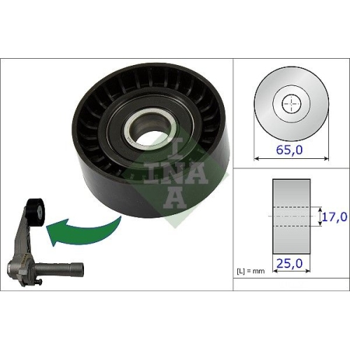 Spannrolle Keilrippenriemen Ina 531 0866 10 für Bmw Citroën Opel Peugeot Mini DS