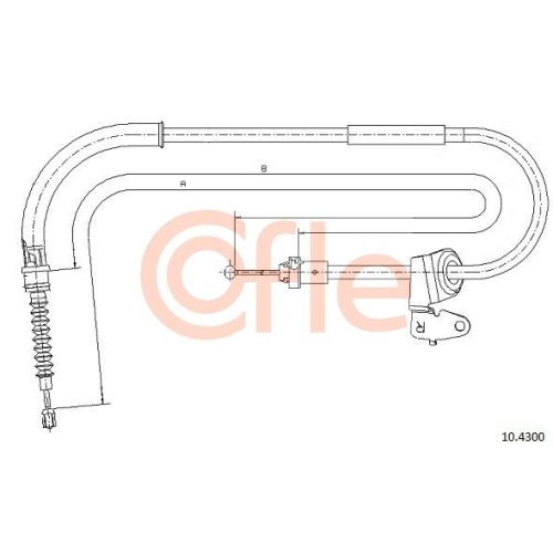Seilzug Feststellbremse Cofle 10.4300 für Bmw Hinten Rechts