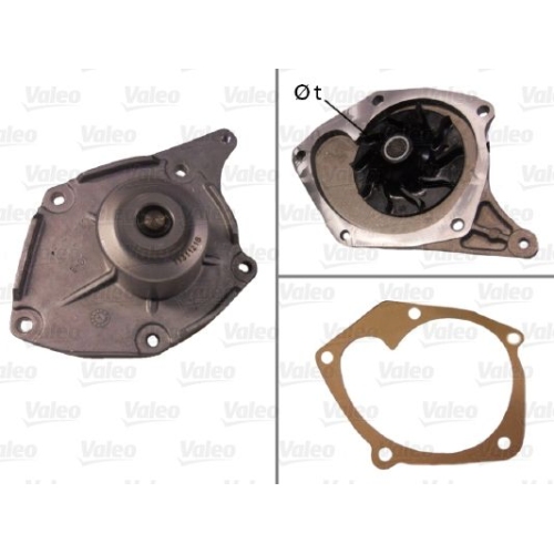 Wasserpumpe Motorkühlung Valeo 506863 für Nissan Renault Suzuki Dacia Bugatti