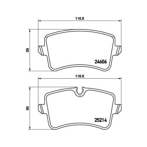 Bremsbelagsatz Scheibenbremse Brembo P85118 Prime Line für Audi Seat Skoda VW