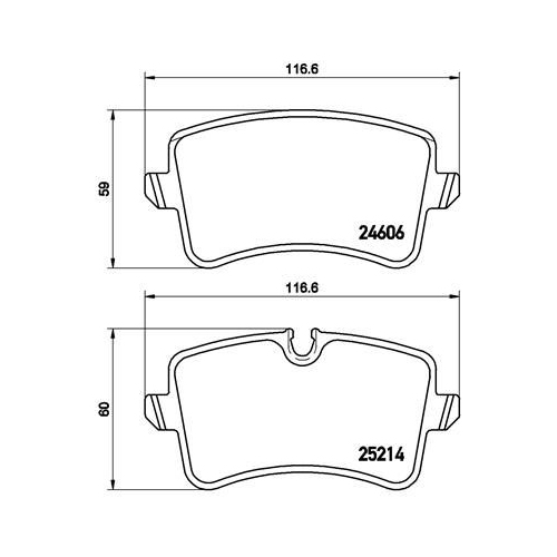 Bremsbelagsatz Scheibenbremse Brembo P85119 Prime Line für Audi Porsche Seat VW