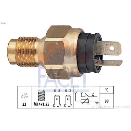 Sensor Kühlmitteltemperatur Facet 7.3541 Made In Italy - Oe Equivalent für Volvo