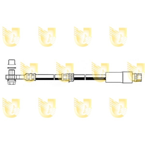 Bremsschlauch Unigom 378113 für Fiat Vorne