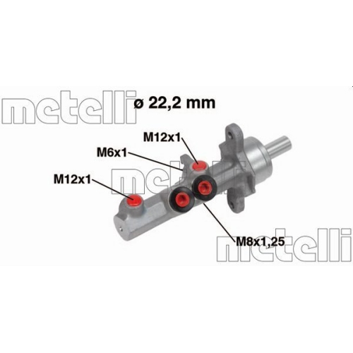 Hauptbremszylinder Metelli 05-0721 für Audi Skoda VW